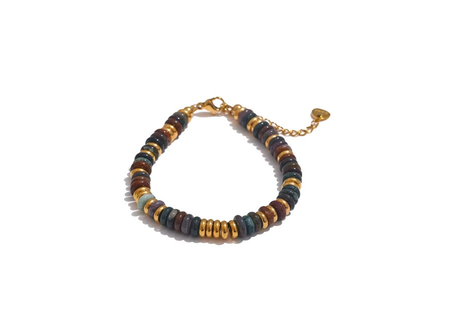 Pulseira Pedra natural - Verde Escuro