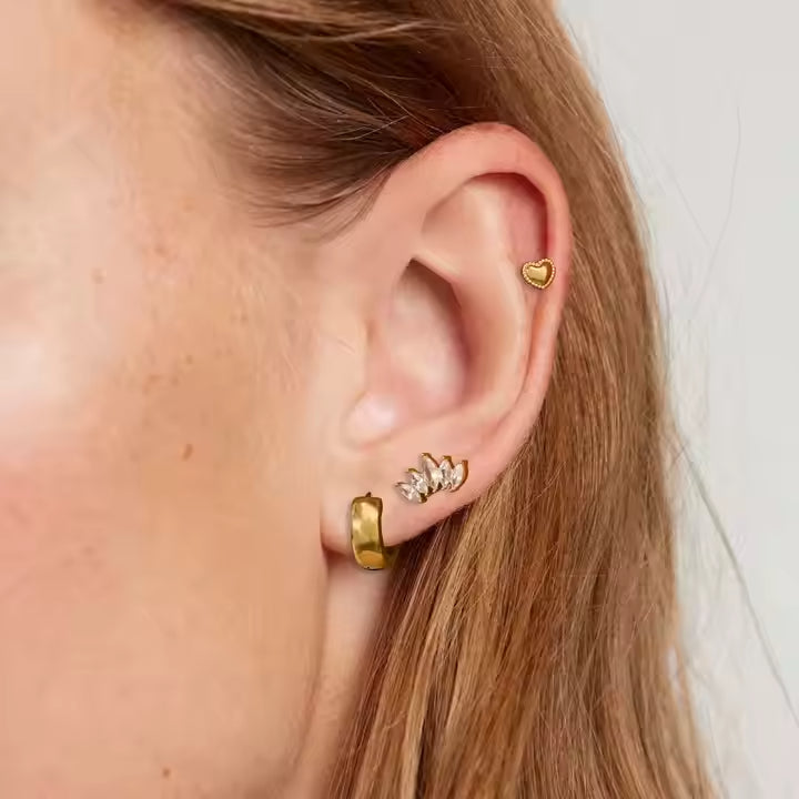 Brincos Conjunto 3 peças - Dourado