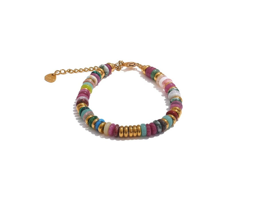 Pulseira Pedra natural - Verde Escuro