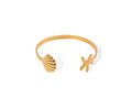 Pulseira Oceano - bracelete ajustável - Dourado