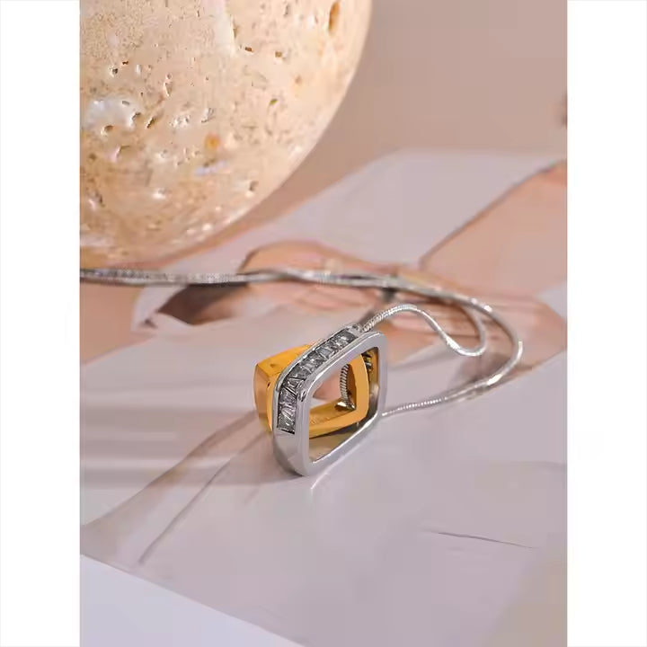 Colar Zirconia Mix - Dourado