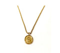 Colar Pingente medalha flor