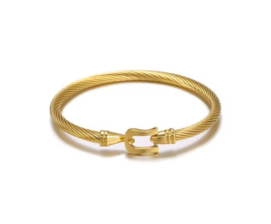 Pulseira minimalista clasp - Dourado