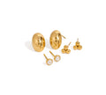 Brincos conjunto 3 argolas - Modelo3 - Dourado