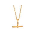 Colar T barra - Dourado
