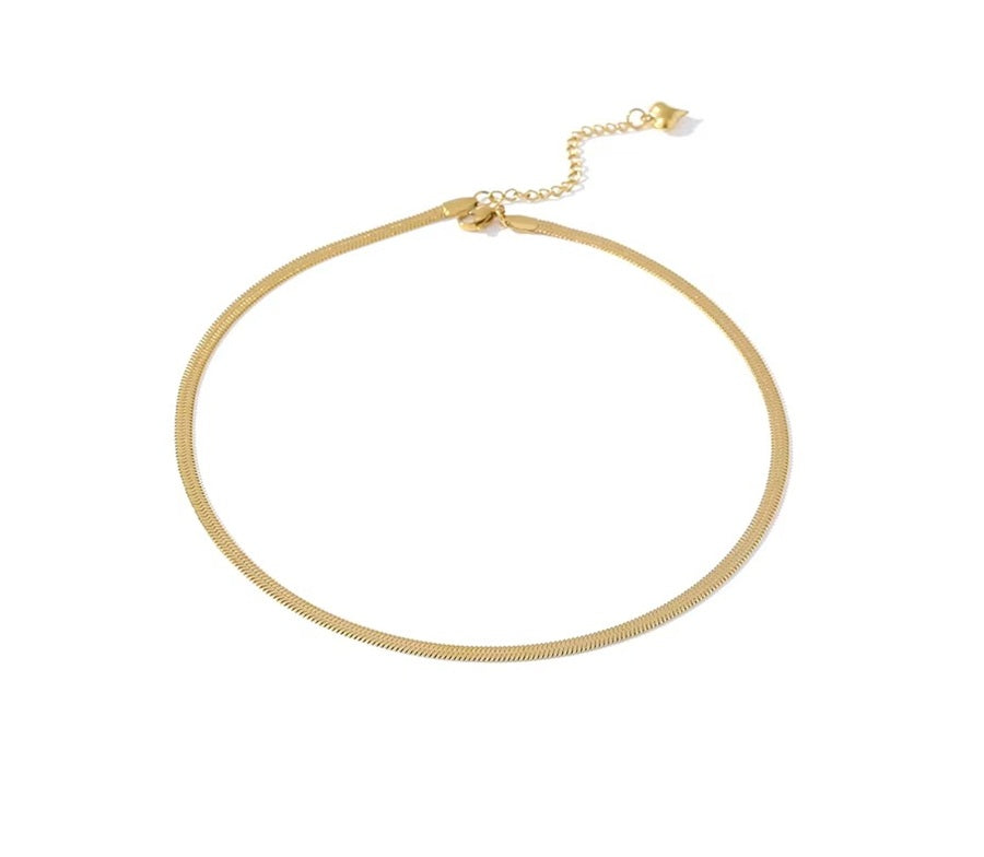 Colar snake chain - Dourado