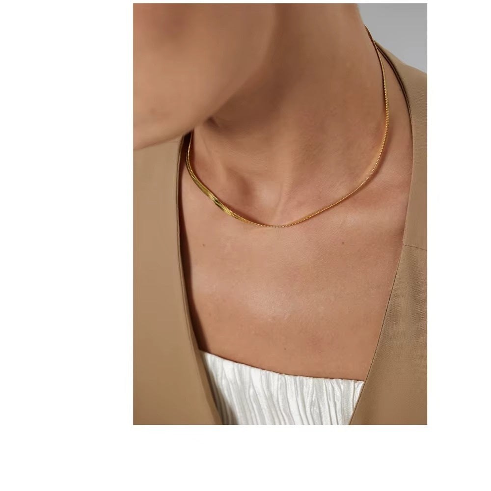 Colar snake chain - Dourado