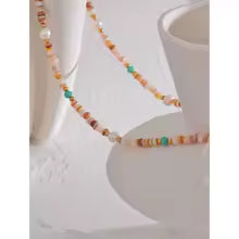 Colar mix natural - Dourado