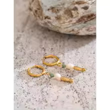 Brincos argola peixe - Dourado