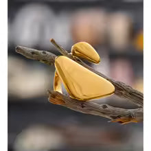 Anel minimalista ajustável - Dourado