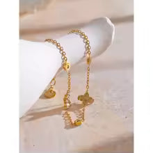 Pulseira delicada Zirconias - Dourado