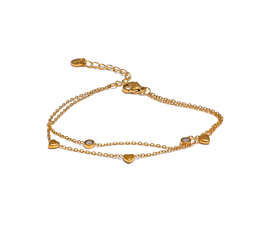 Pulseira double layer - Dourado