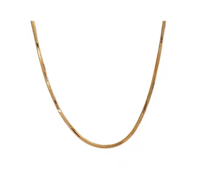 Colar snake chain - Dourado
