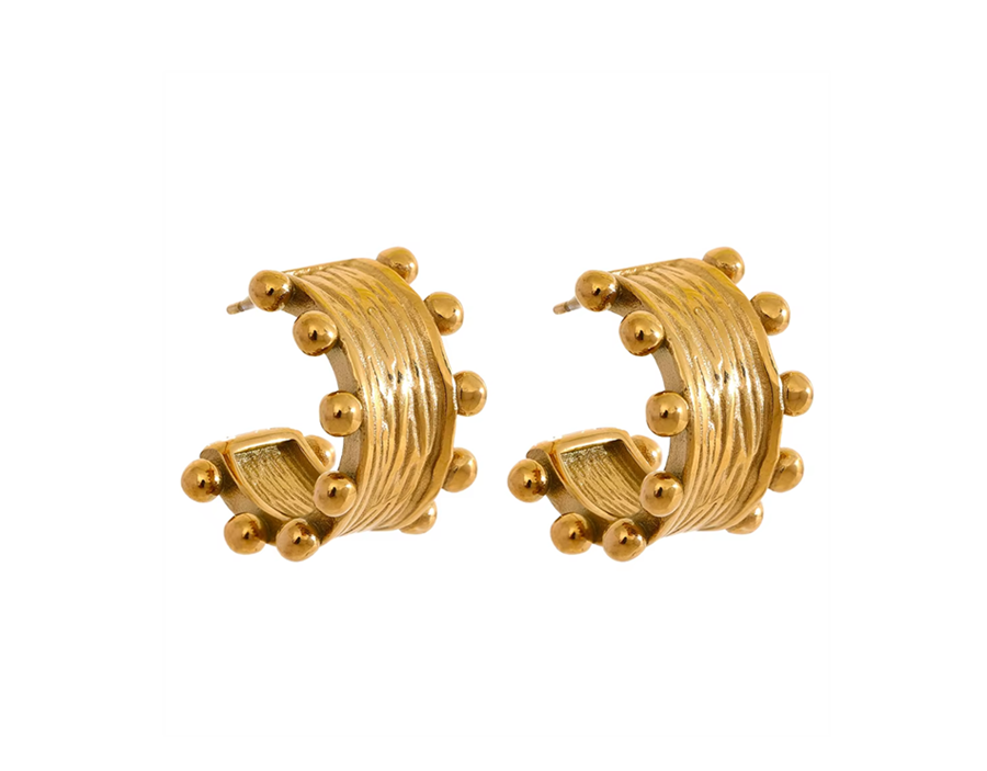 Brincos Queen - Dourado