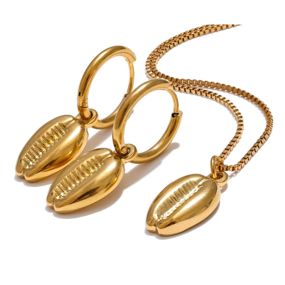 Brincos Pingente Búzios - Dourado