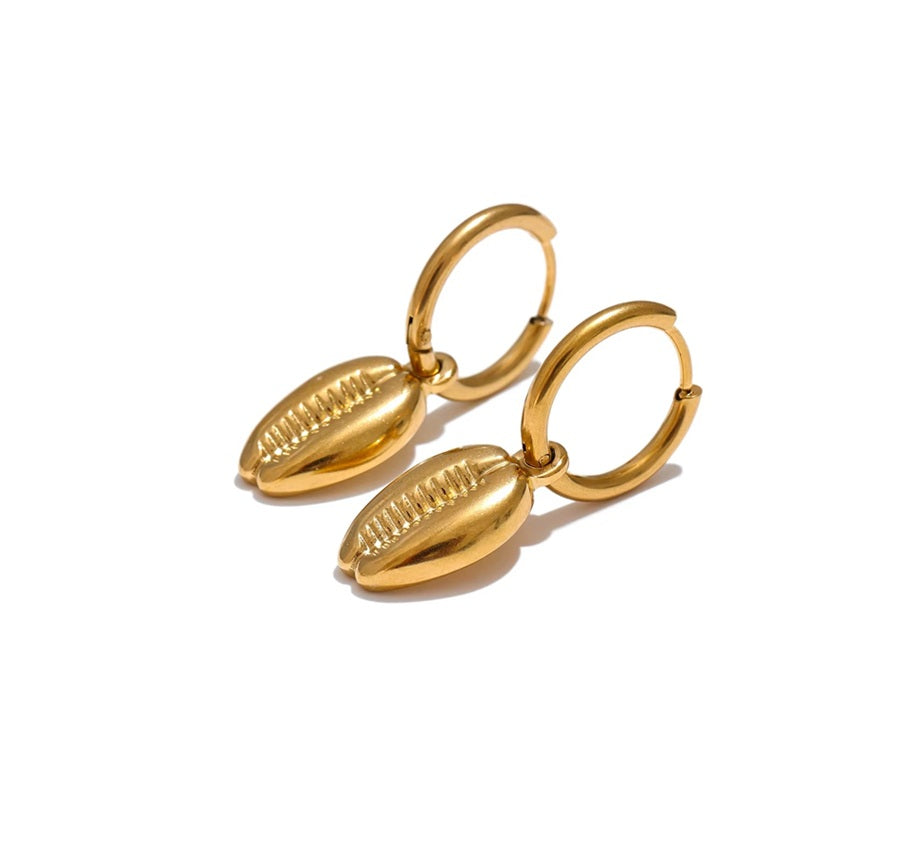 Brincos Pingente Búzios - Dourado
